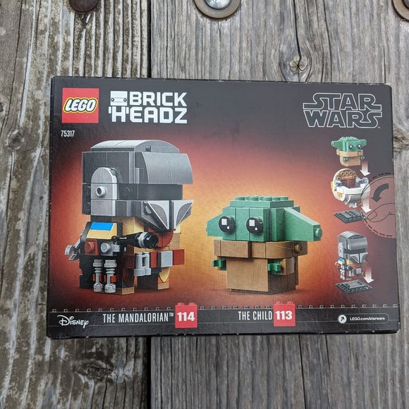Lego BrickHeadz The Mandalorian and The Child Set NWOT - Picture 2 of 4